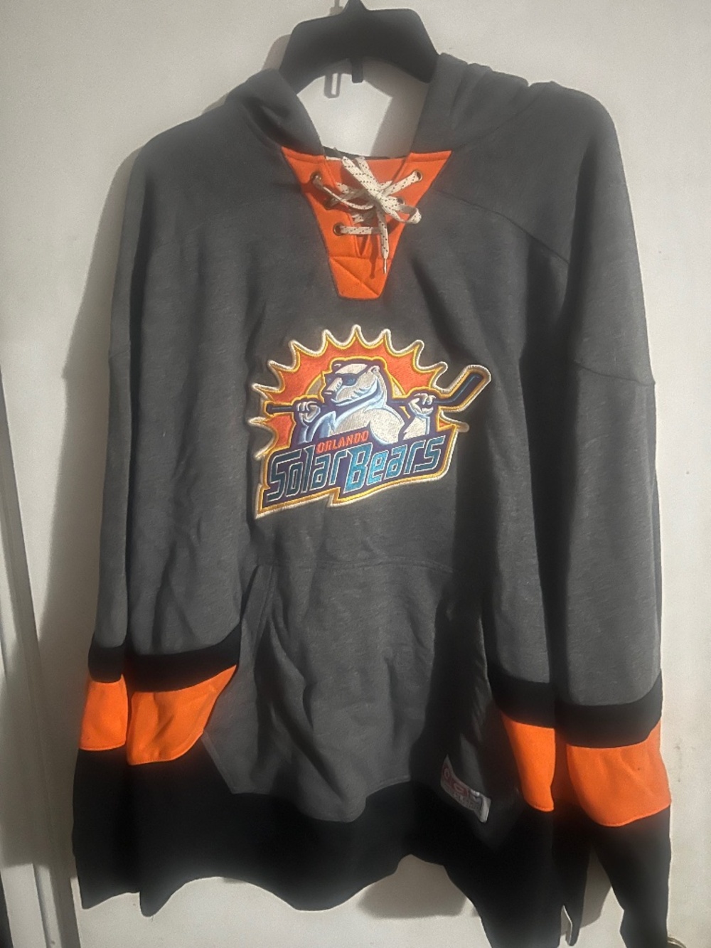 Orlando. Solar Bears Hockey Hoodie, Size XXL